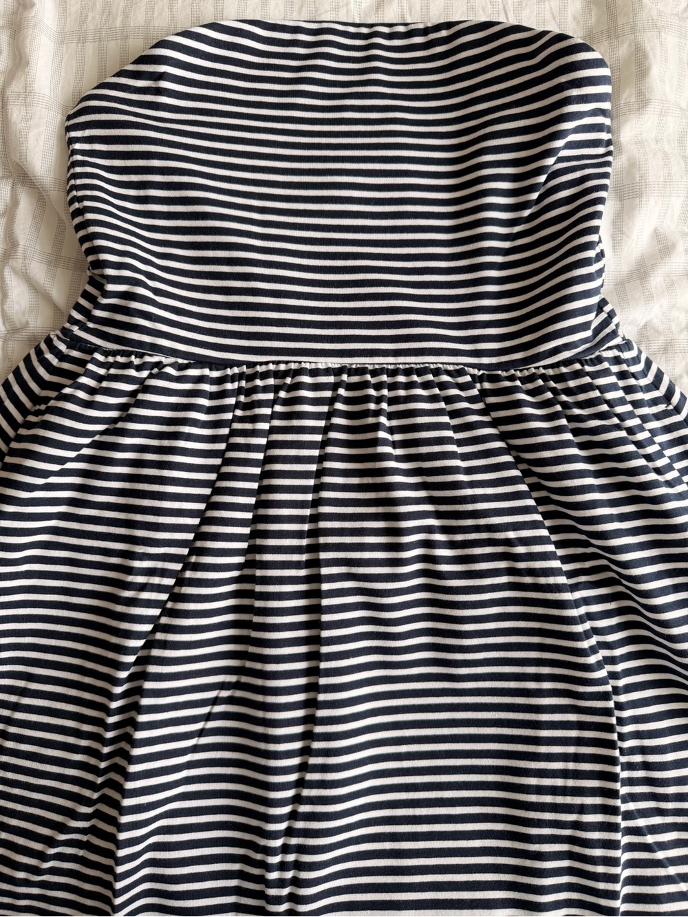 Pact Strapless Navy and White Midi Sundress - Picture 2 of 2